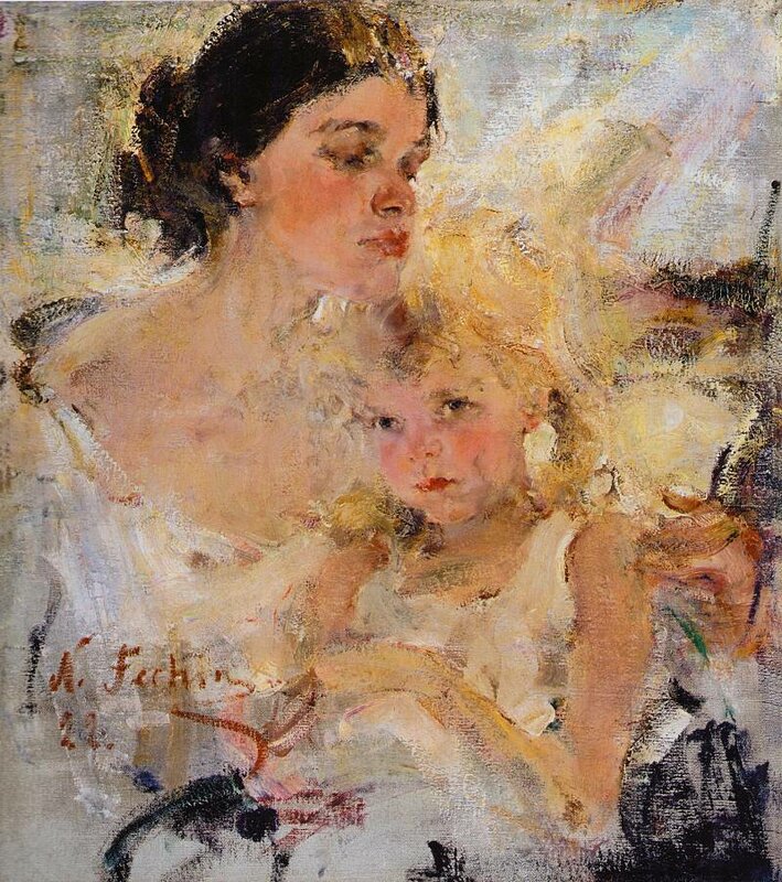 Миссис Фешина с дочерью (1922)5d226a5c41285.jpg